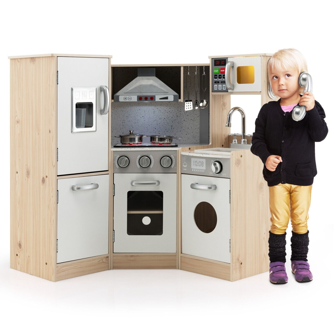 Kidkraft all time play kitchen hot sale with accessories